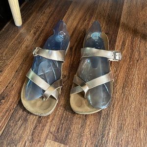 Yokono rose gold summer slipper